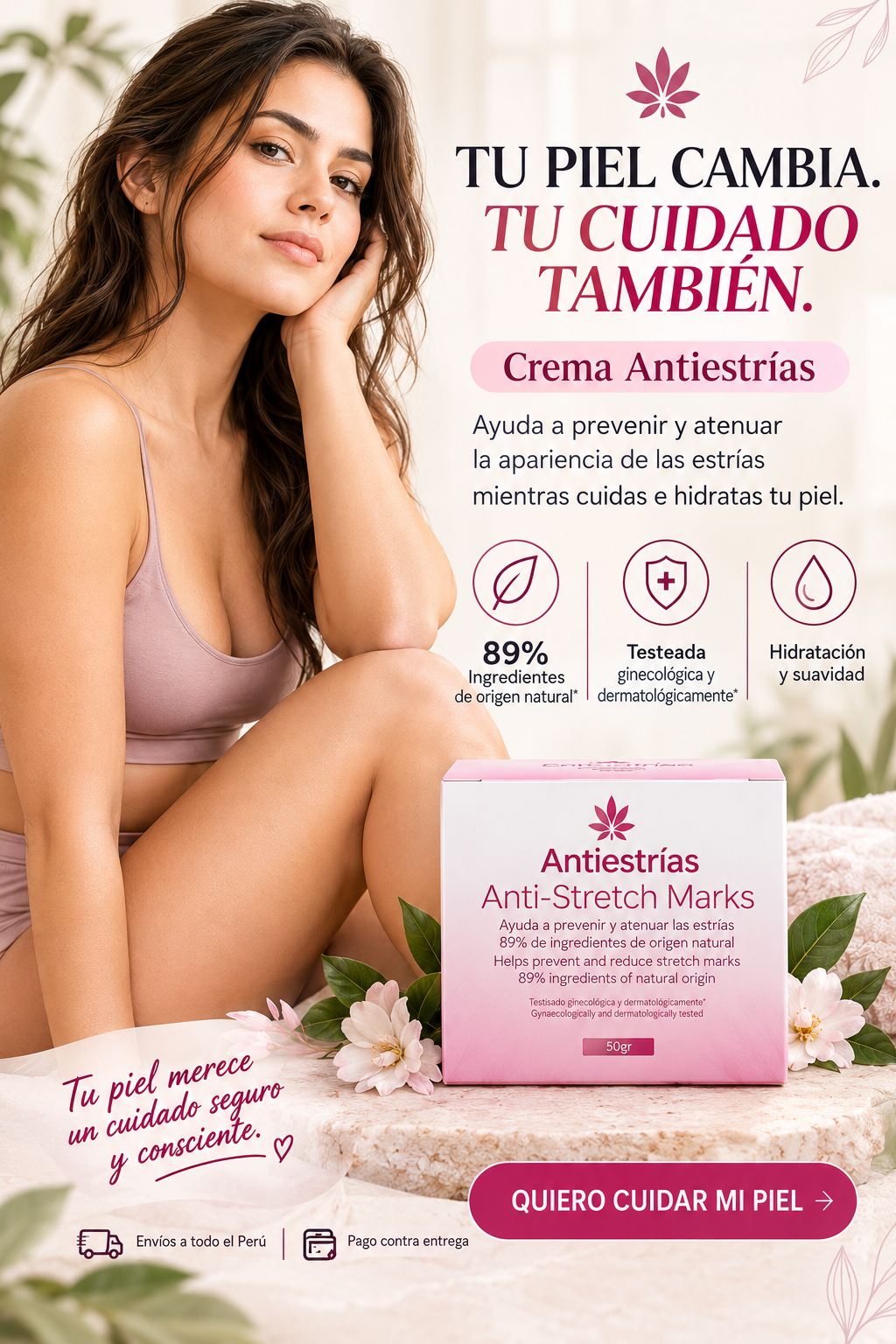 ADIOS ESTRIAS (crema de cuidado corporal)